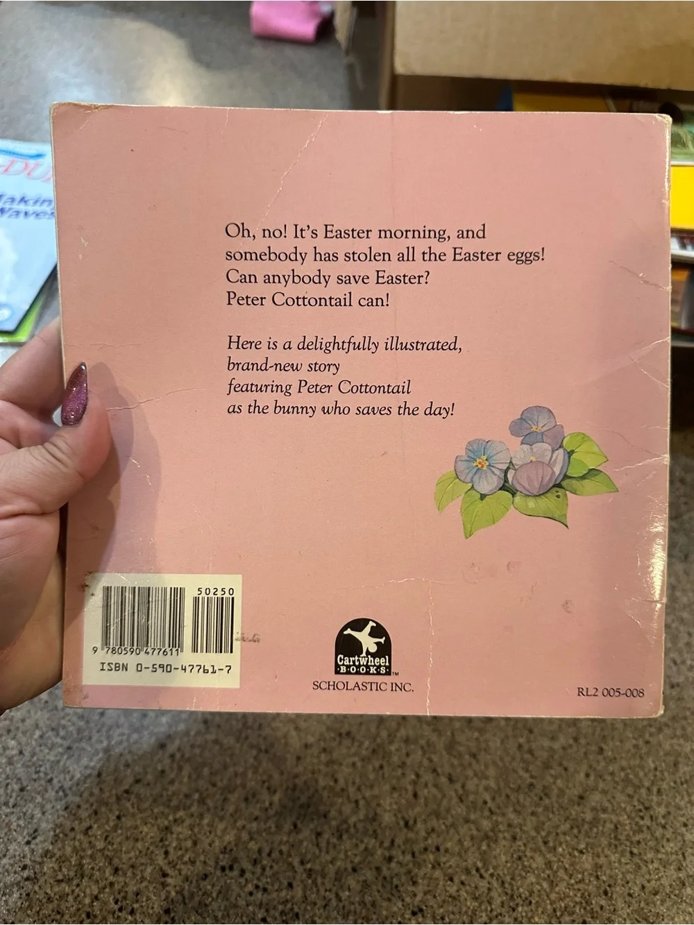Peter Cottontail Children's Book - Illustrated Easter Story (Blue)